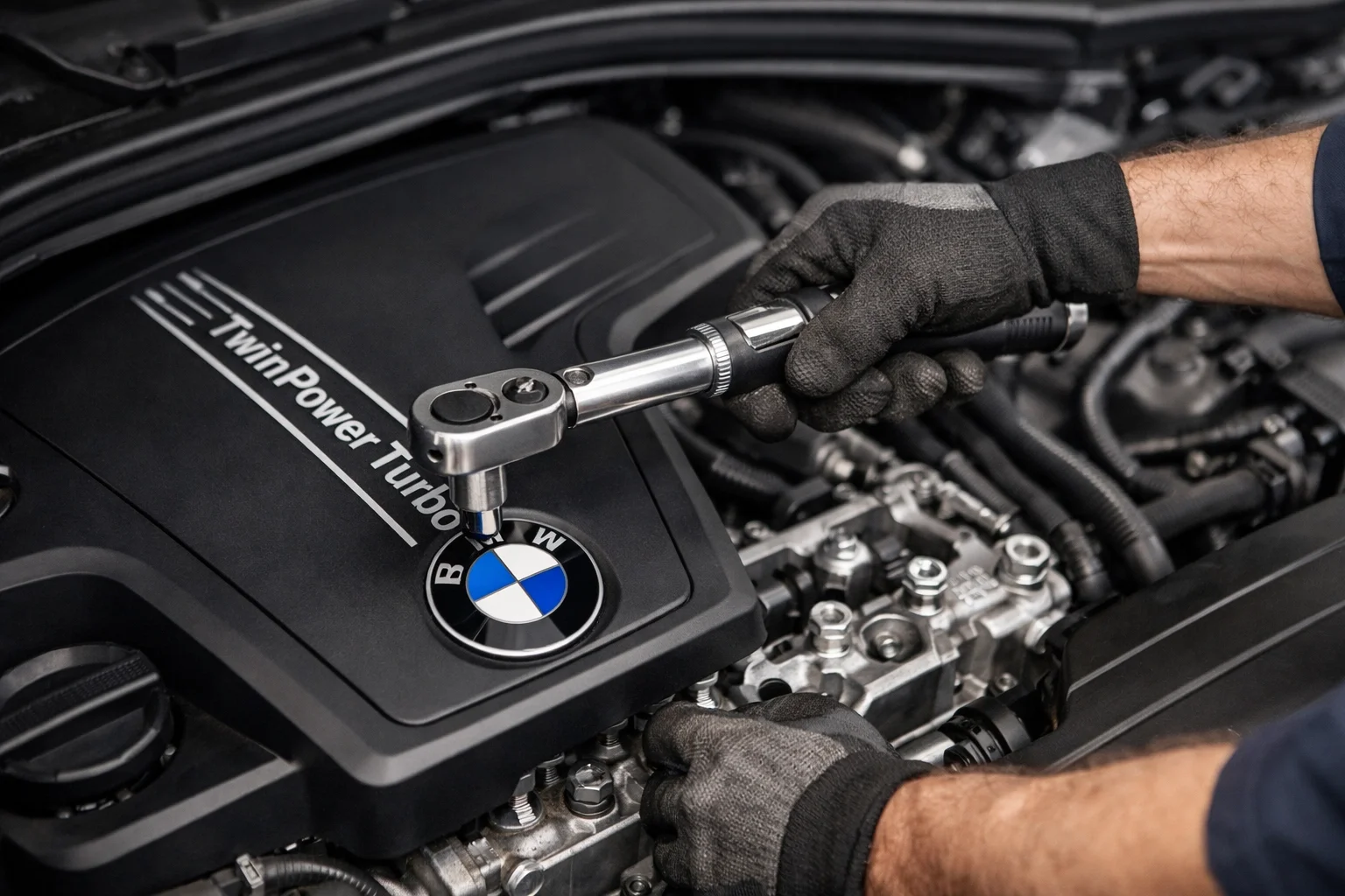 Revisión motor del bmw serie 3 en Valdebebas
