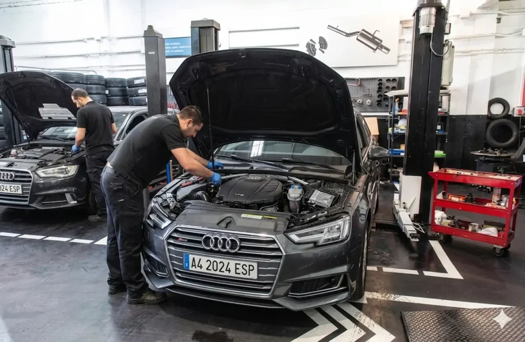 Taller Audi A4 en Valdebebas
